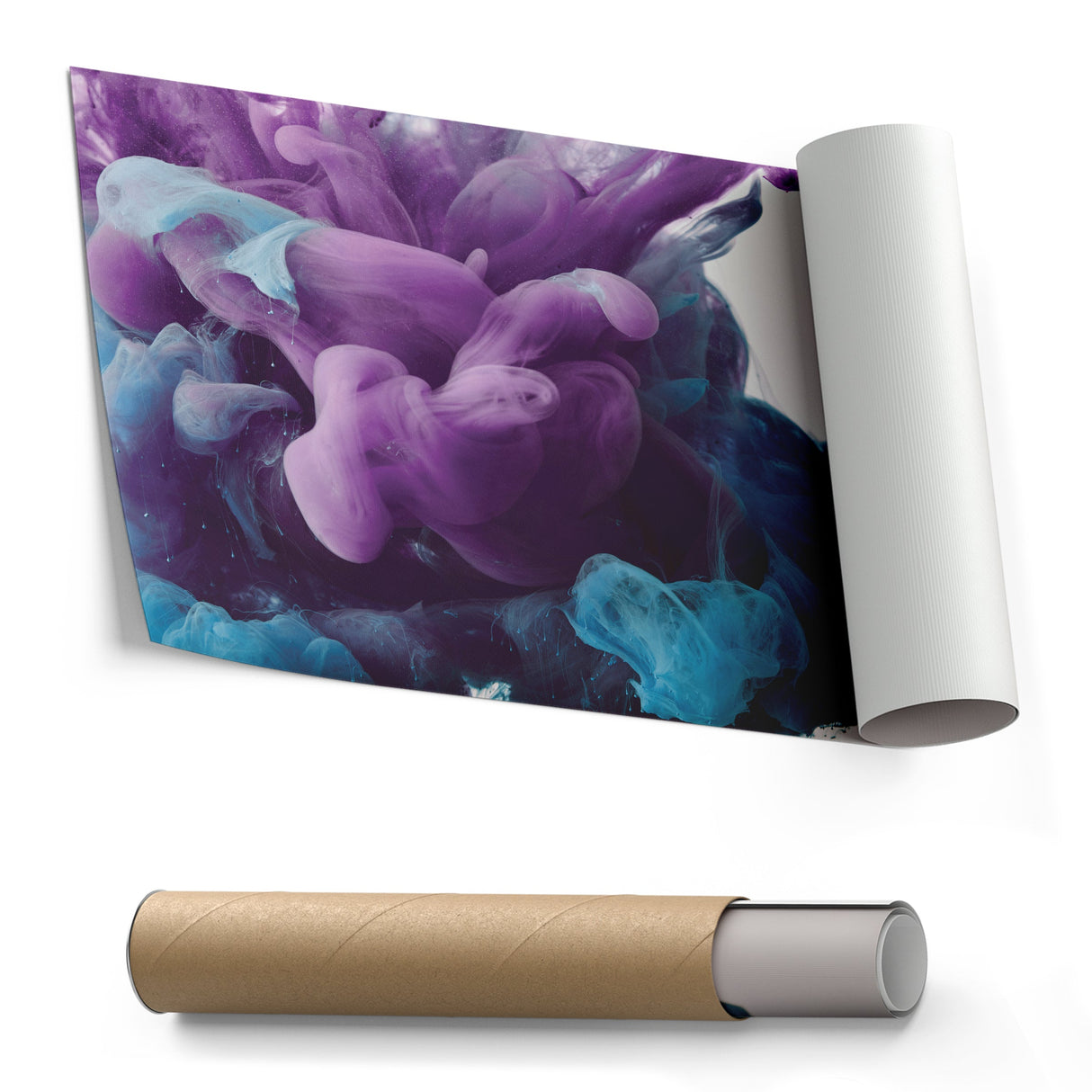 Abstract Cloud Canvas Art - Colorful Framed Wall Decor