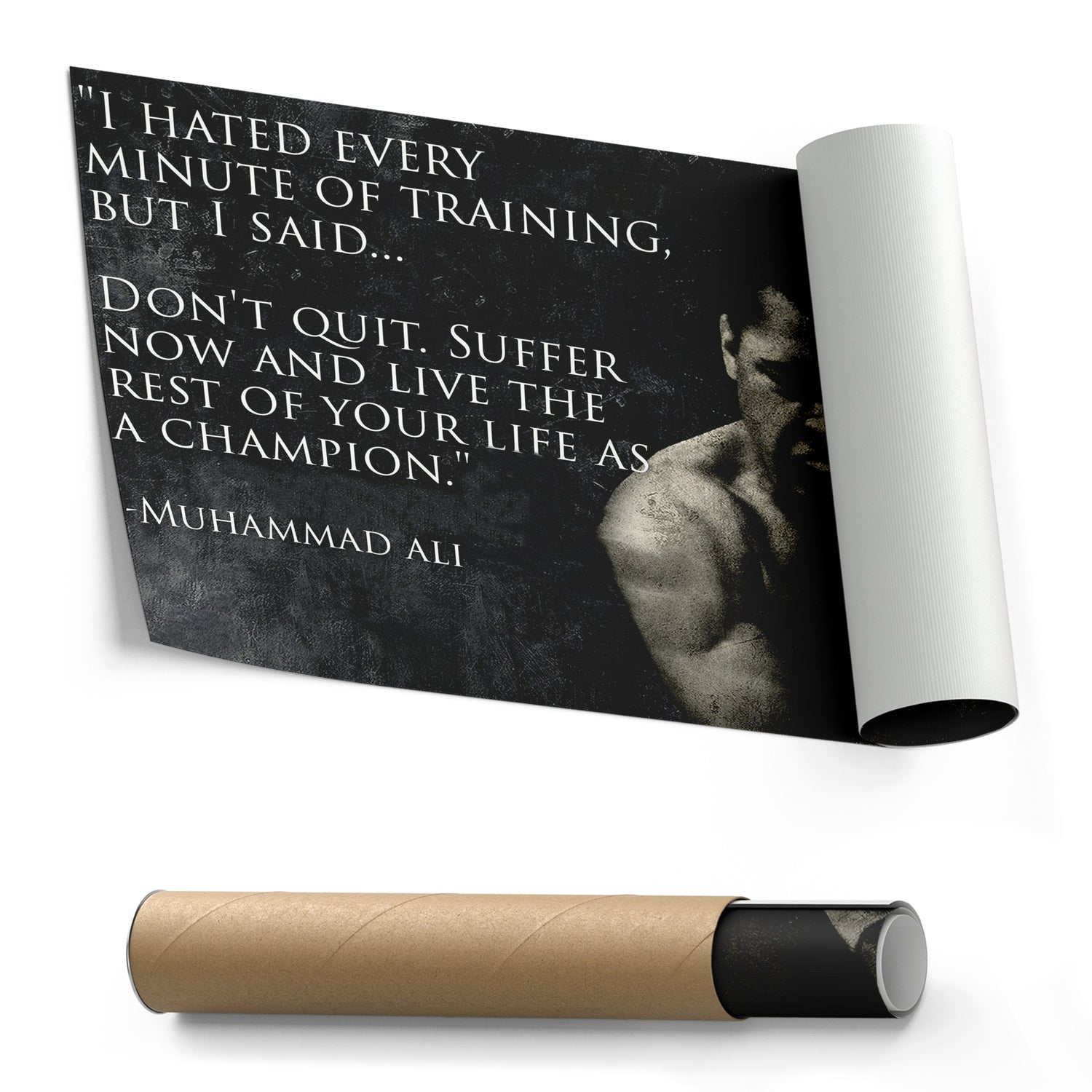 Muhammad Ali Quote Canvas Art – Boxing Wall Decor