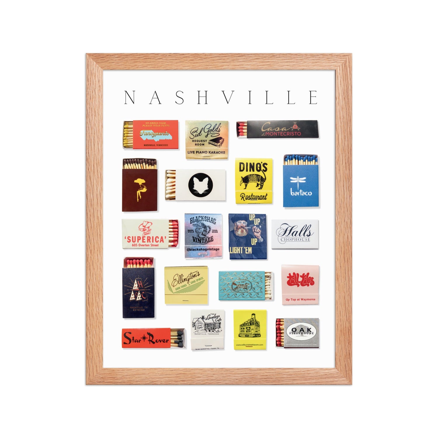 Nashville Matchbox Print
