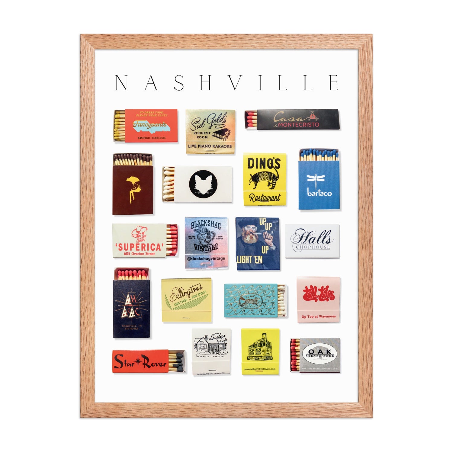 Nashville Matchbox Print