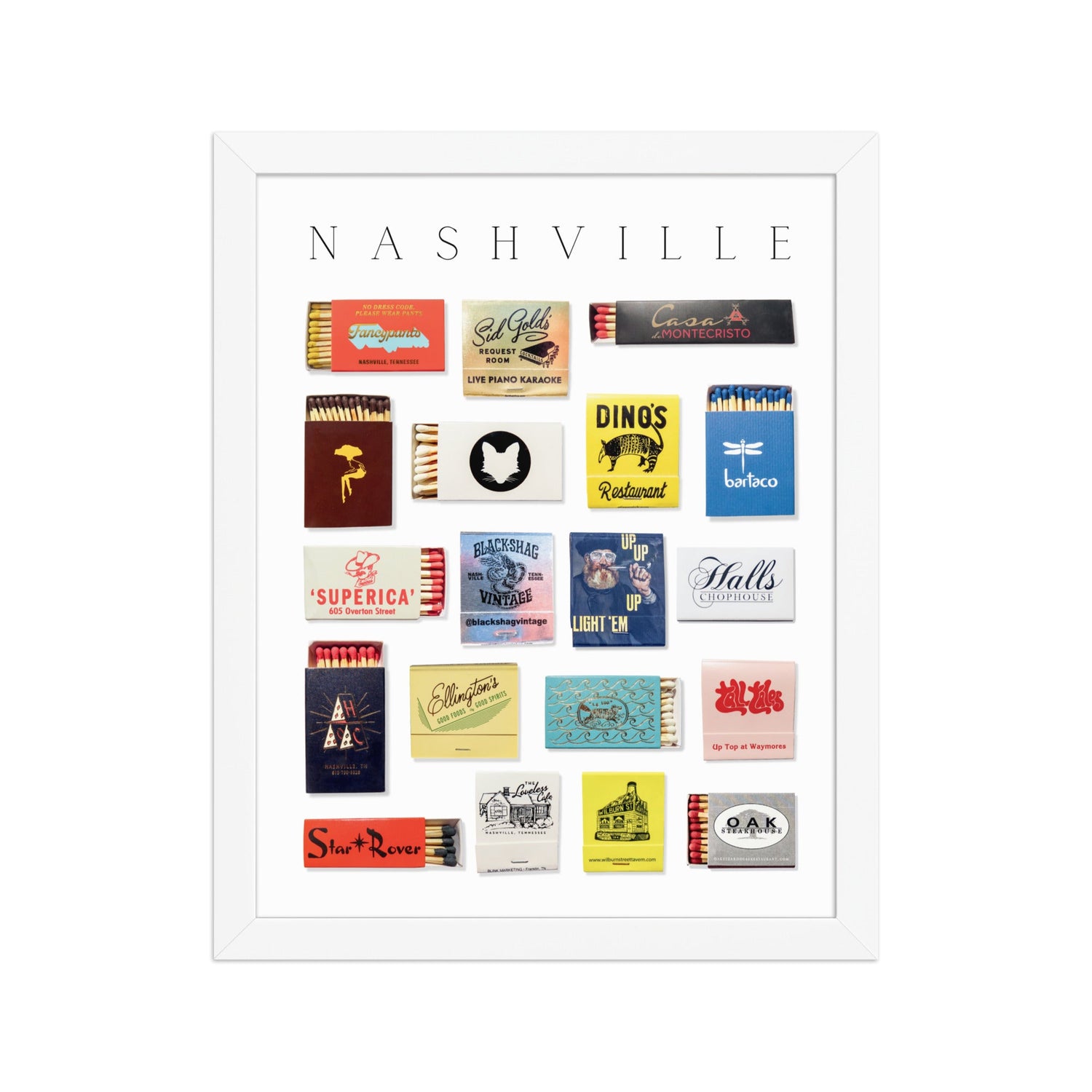 Nashville Matchbox Print