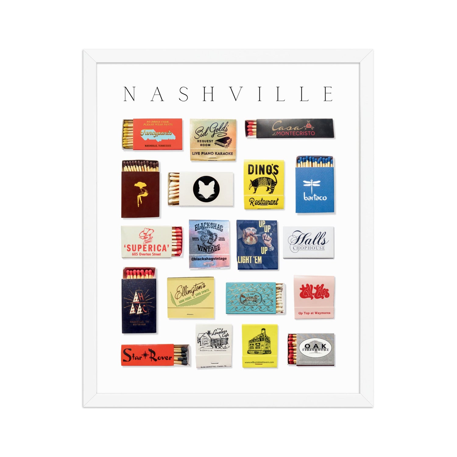 Nashville Matchbox Print