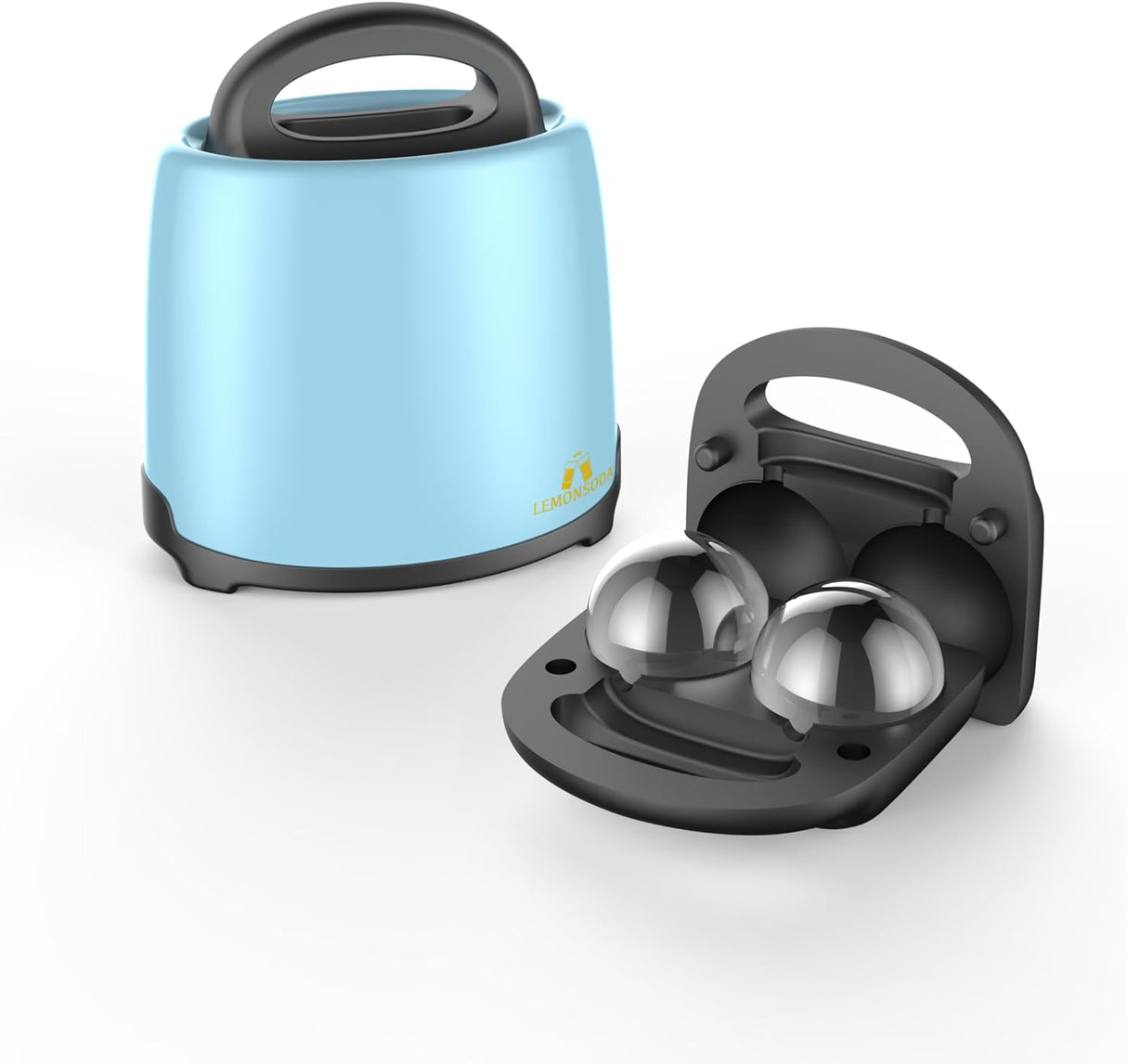 Crystal Clear Round Ice Maker - 2 2.5" Clear Ice Cubes