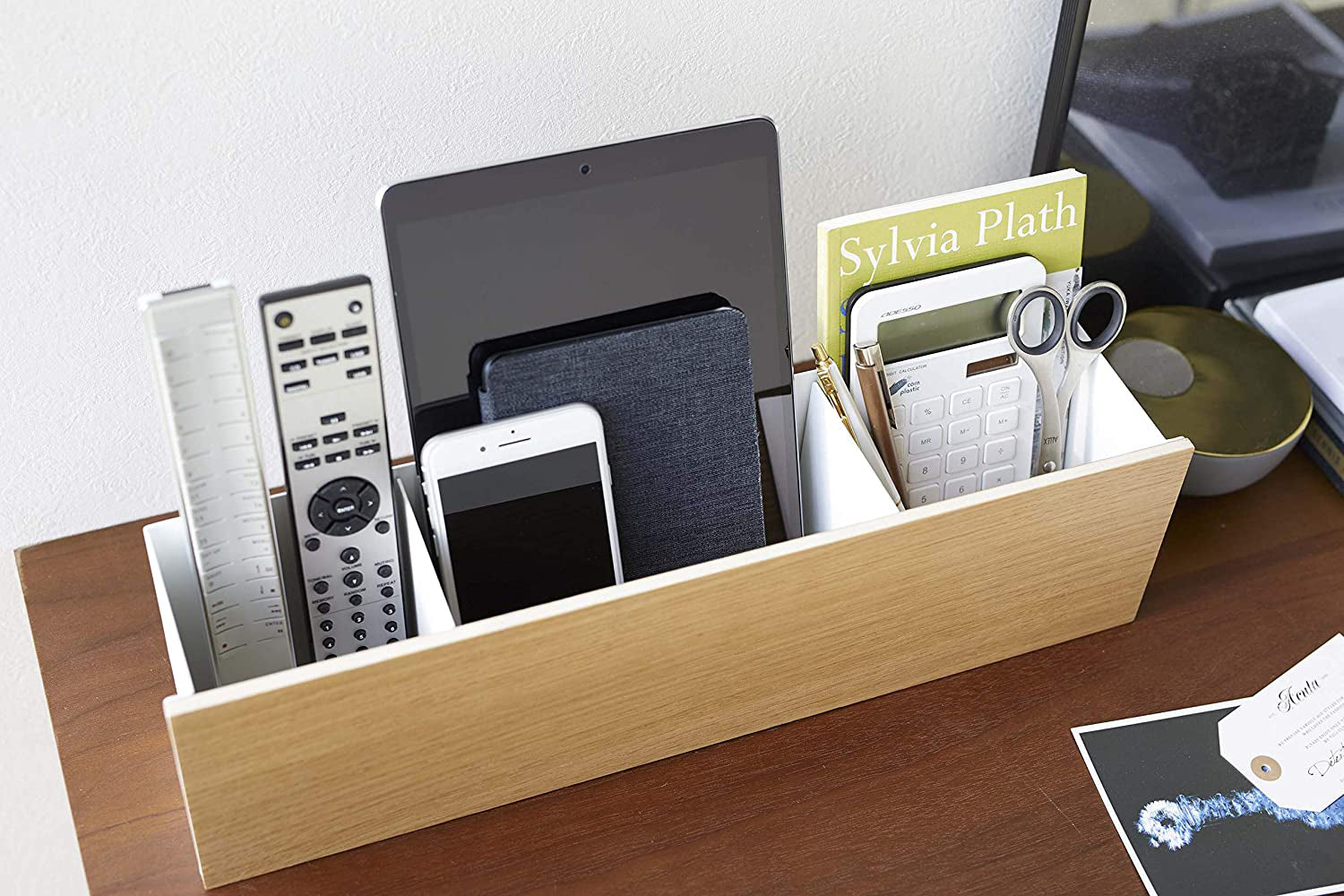 Desk Organizer - Large - Steel + Wood