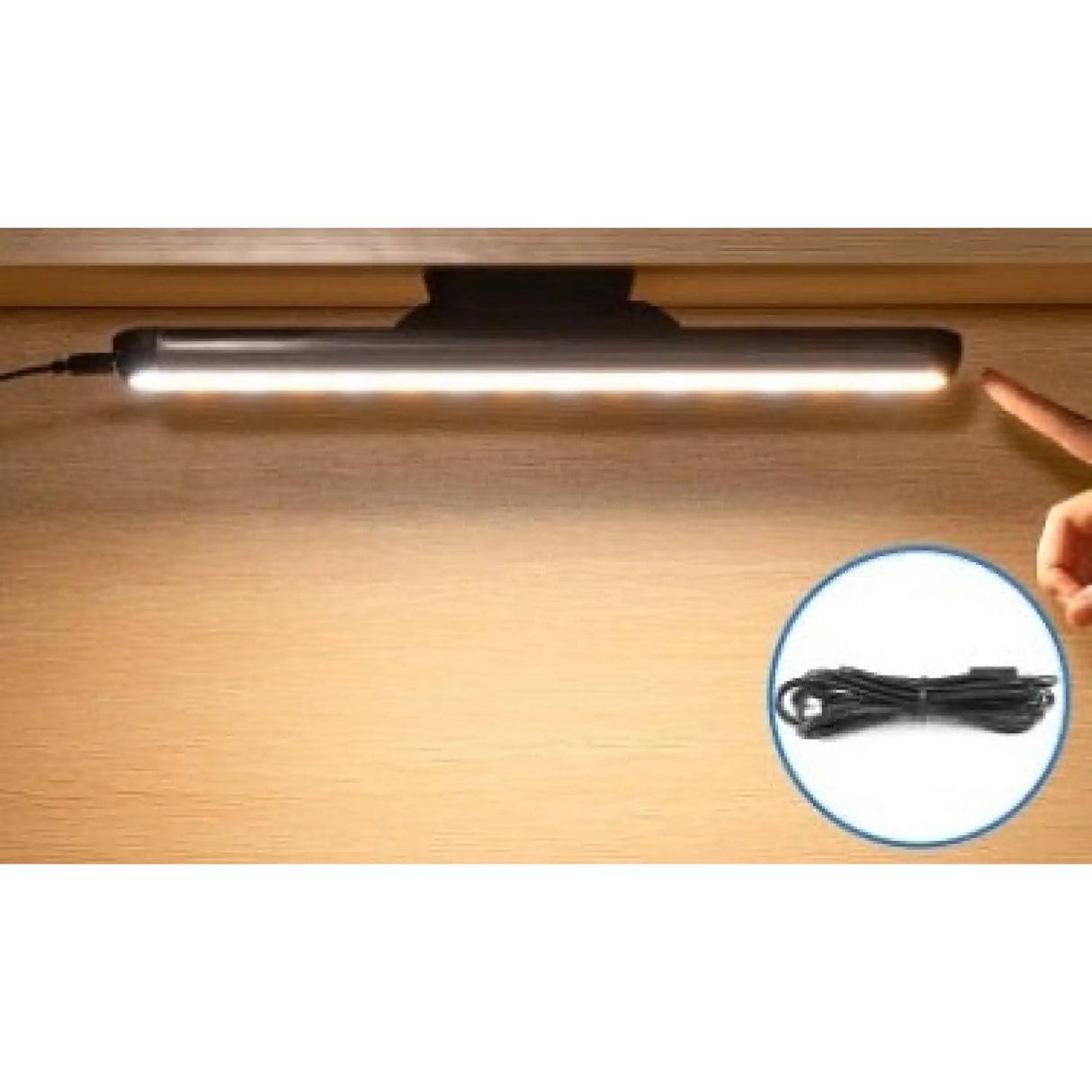 Rechargeable Desk Light Bar with Magnetic Base and LED Glow