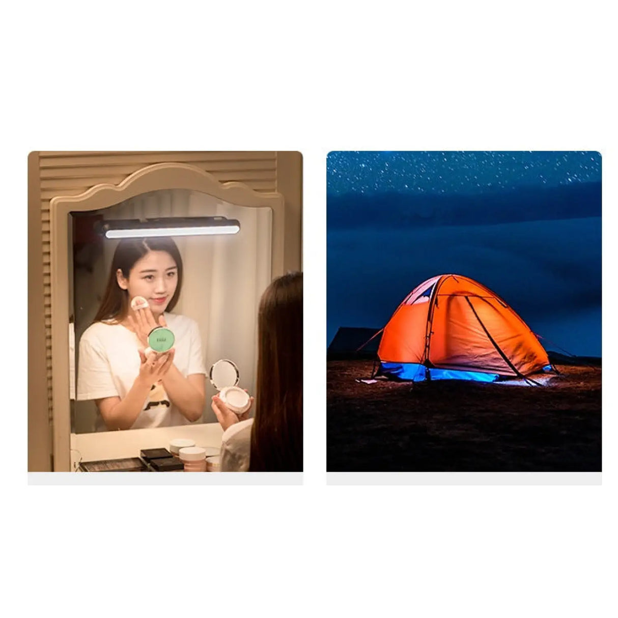 Rechargeable Desk Light Bar with Magnetic Base and LED Glow