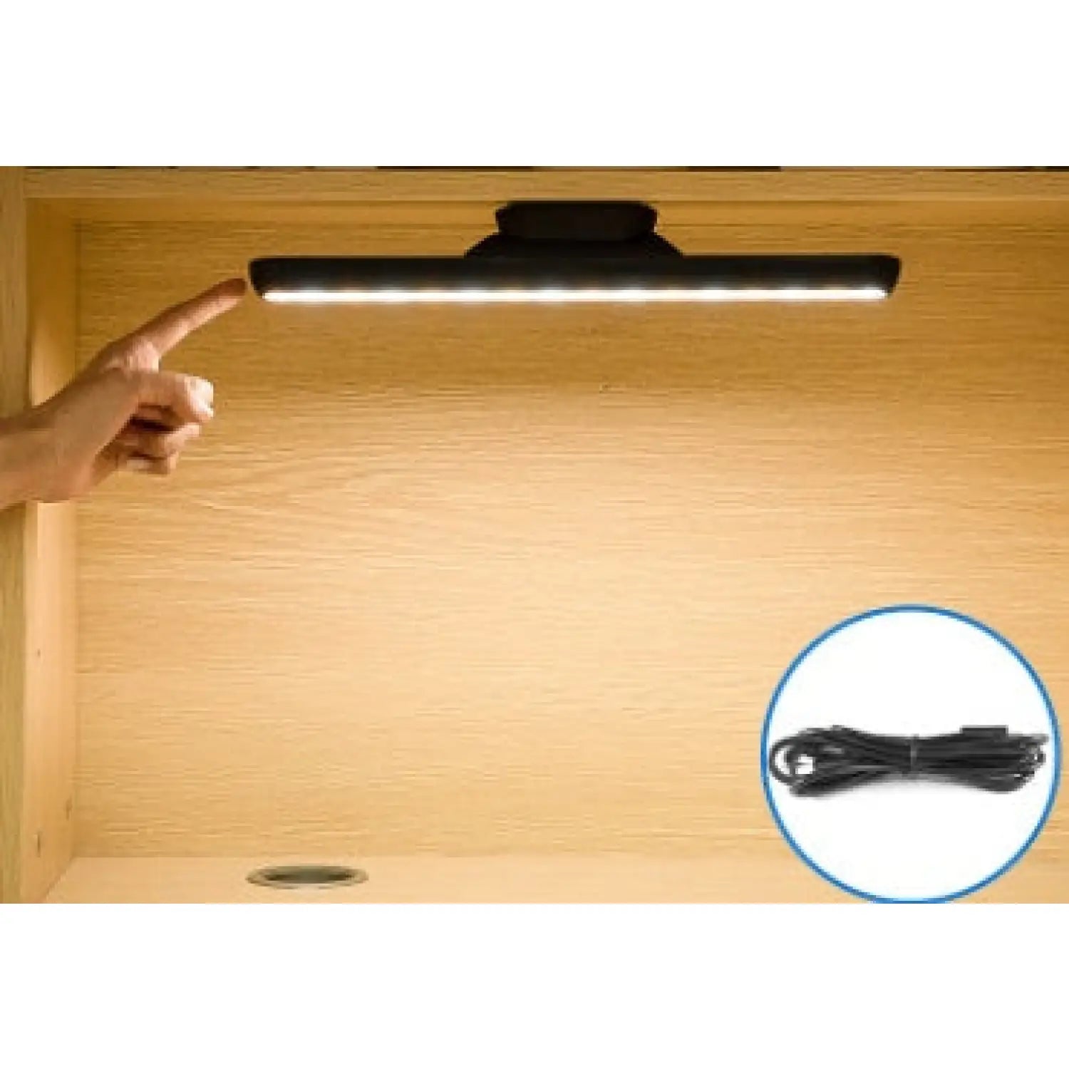 Rechargeable Desk Light Bar with Magnetic Base and LED Glow