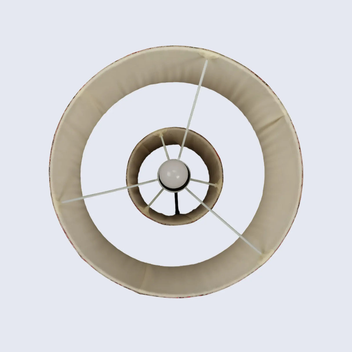 Brown Pleated Fabric Table Lamp - Cotton Lampshades in 15"