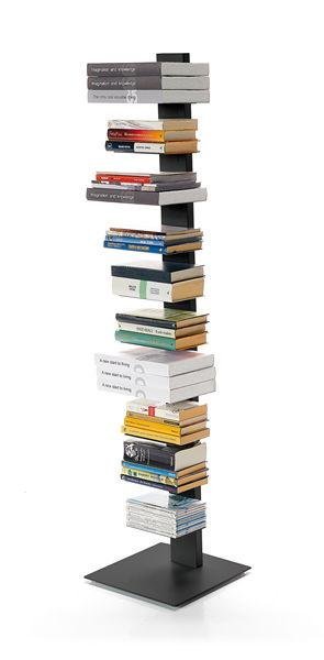 Sapiens Vertical Bookcase by Bruno Rainaldi - Medium Anthracite