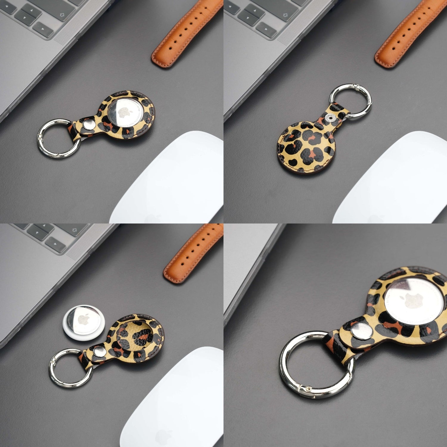 Saratoga Leather AirTag Holder