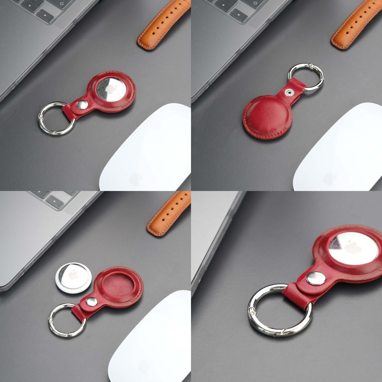 Saratoga Leather AirTag Holder