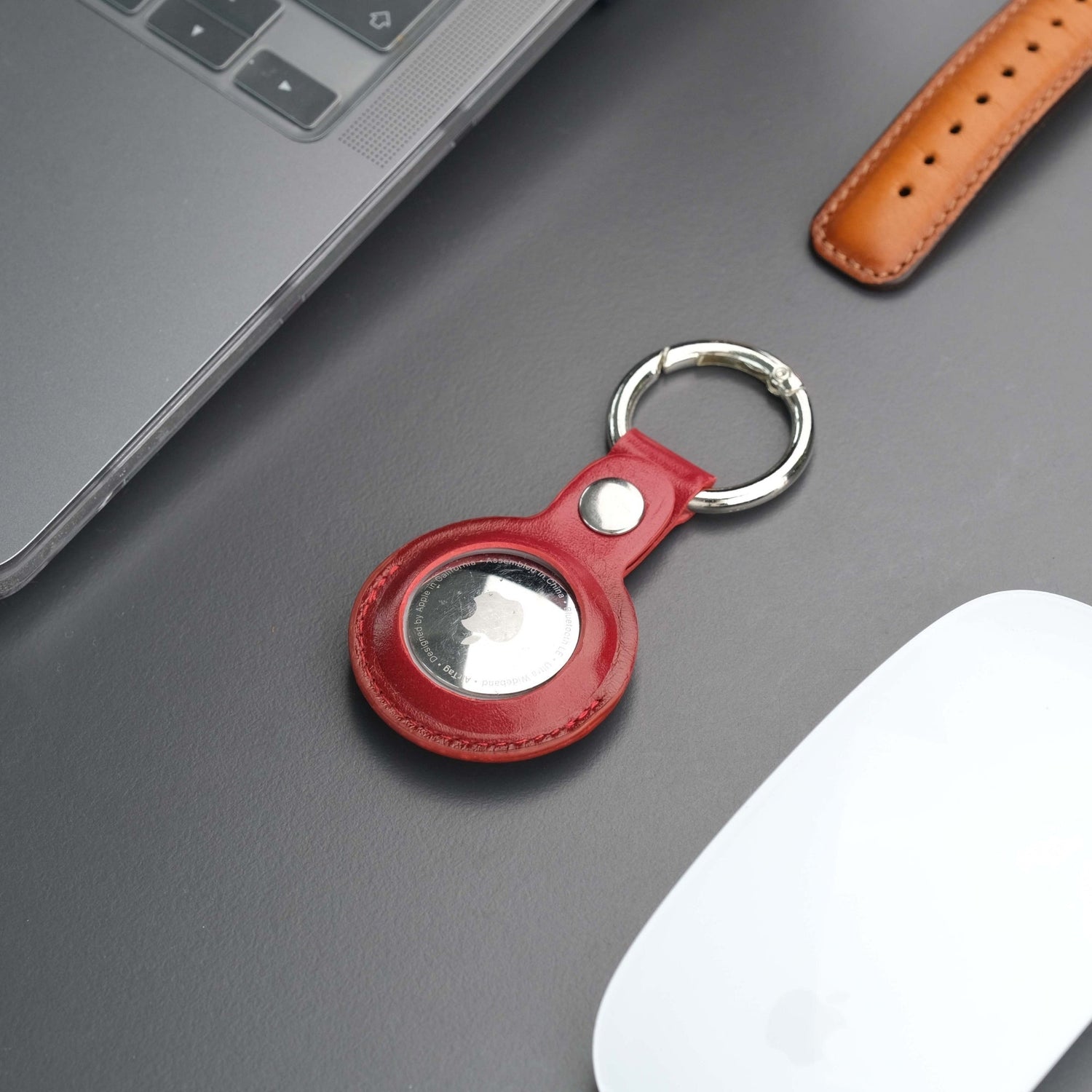 Saratoga Leather AirTag Holder