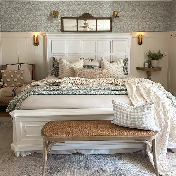 Antique Gold Taper Candle Holder Wall Sconce, Set of Two