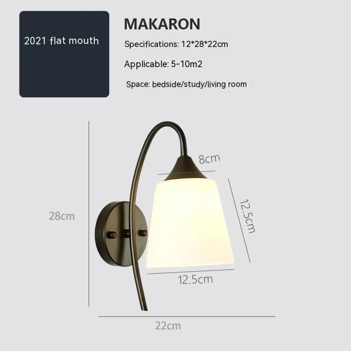 Simple Style Wall Lamp for Bedside in Home Interiors