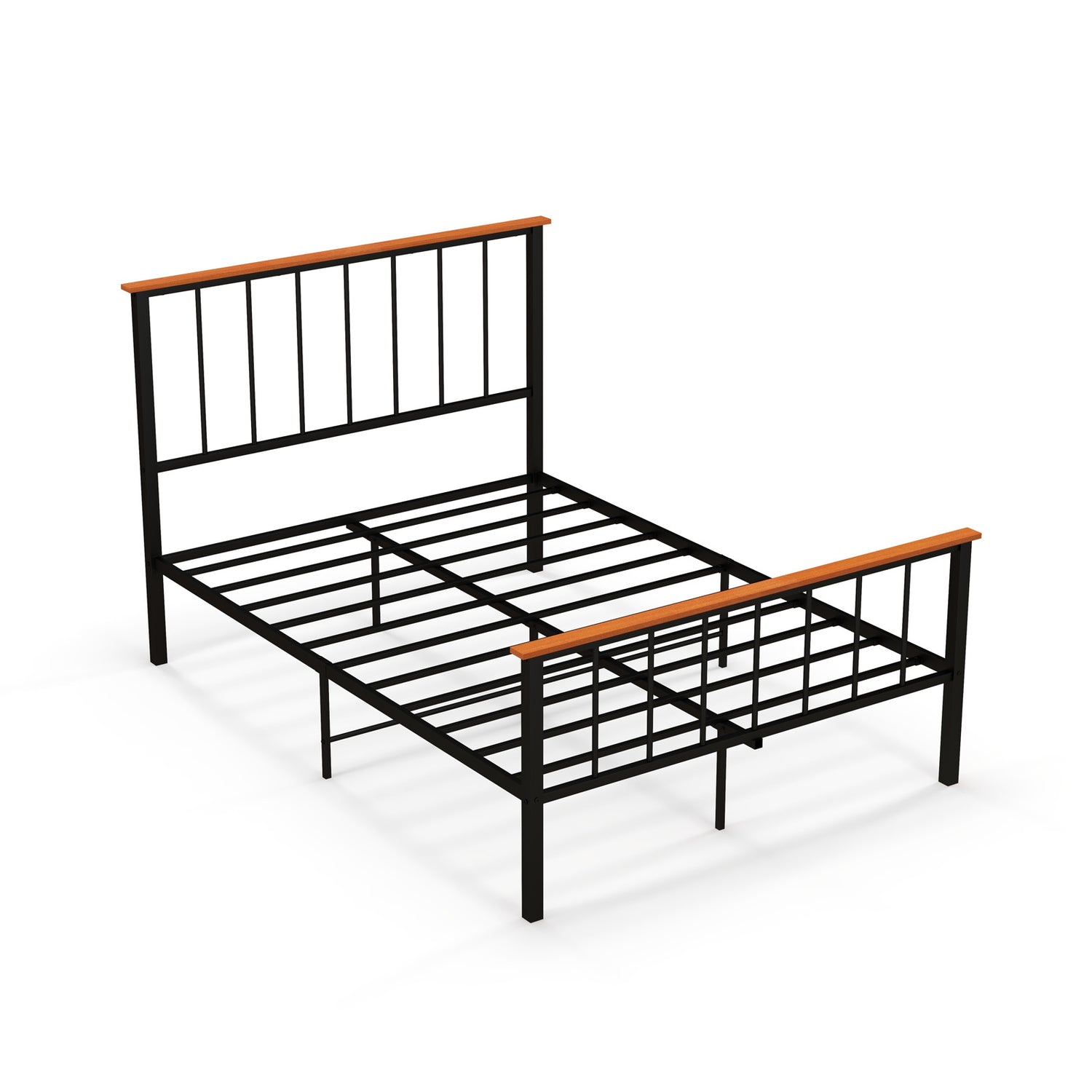 Bed Frame with Headboard and Footboard