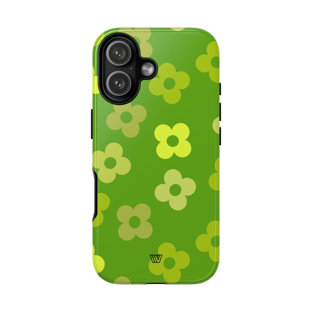 GREEN RETRO FLOWERS | Tough Phone Case