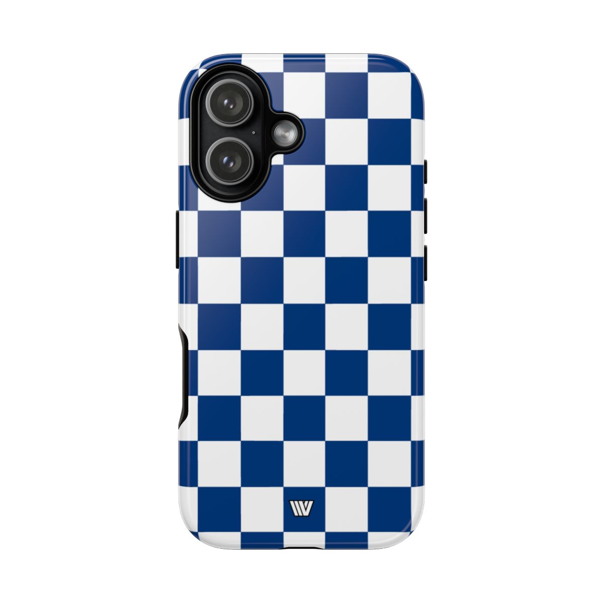 BLUE WHITE CHECKERBOARD | Tough Phone Case