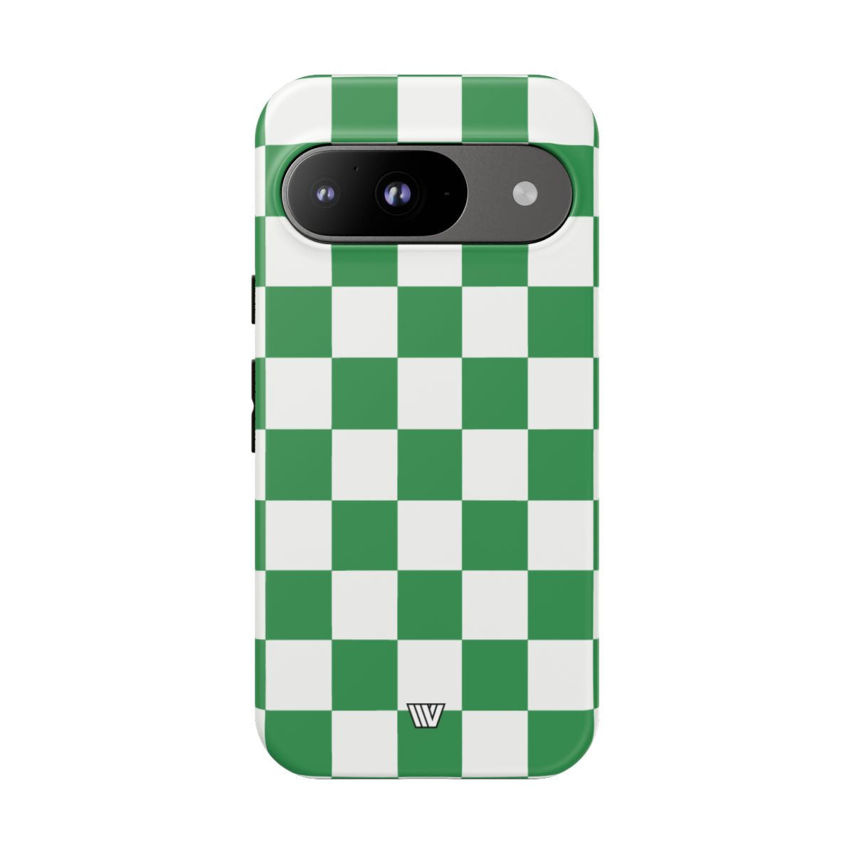 GREEN WHITE CHECKERBOARD | Tough Phone Case