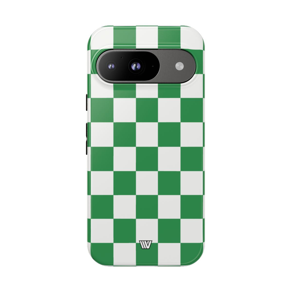 GREEN WHITE CHECKERBOARD | Tough Phone Case