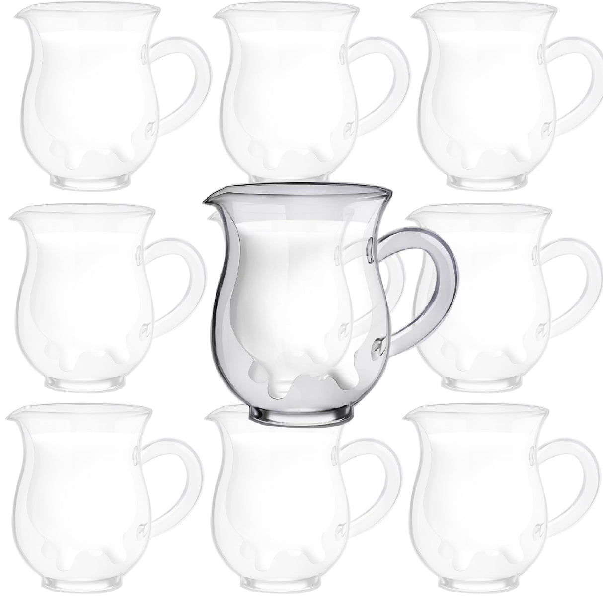 Glass Cow Udder Creamer Pot 8.5oz