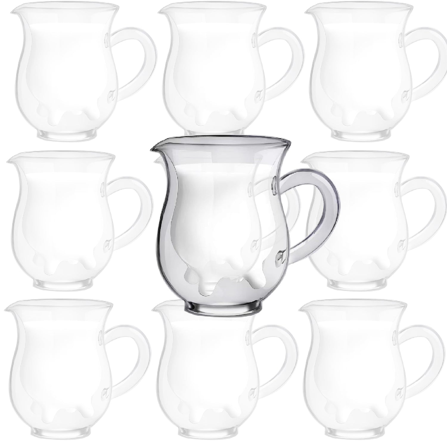 Glass Cow Udder Creamer Pot 8.5oz