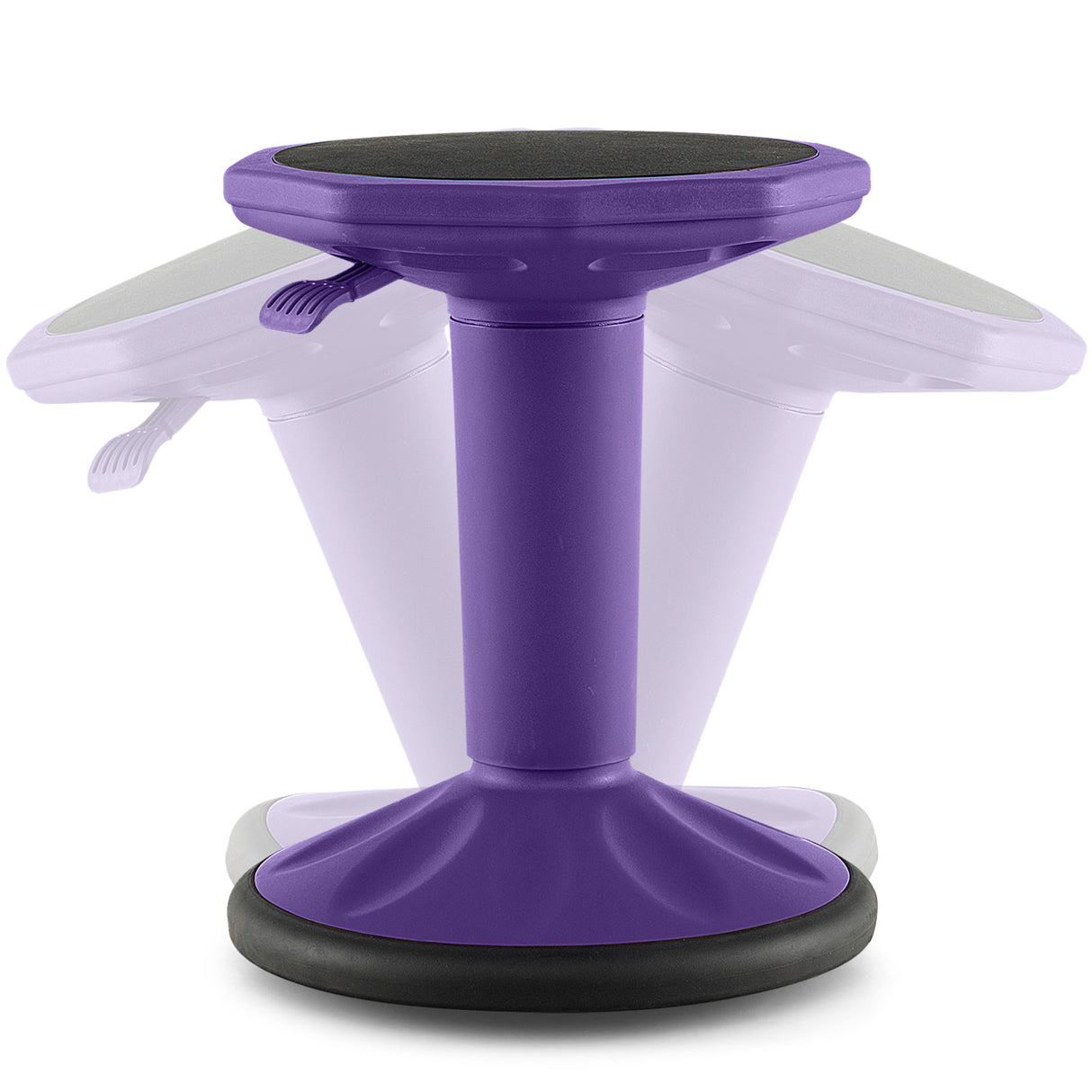 Adjustable Active Learning Stool Sitting Home Office Wobble Chair with Cushion Seat