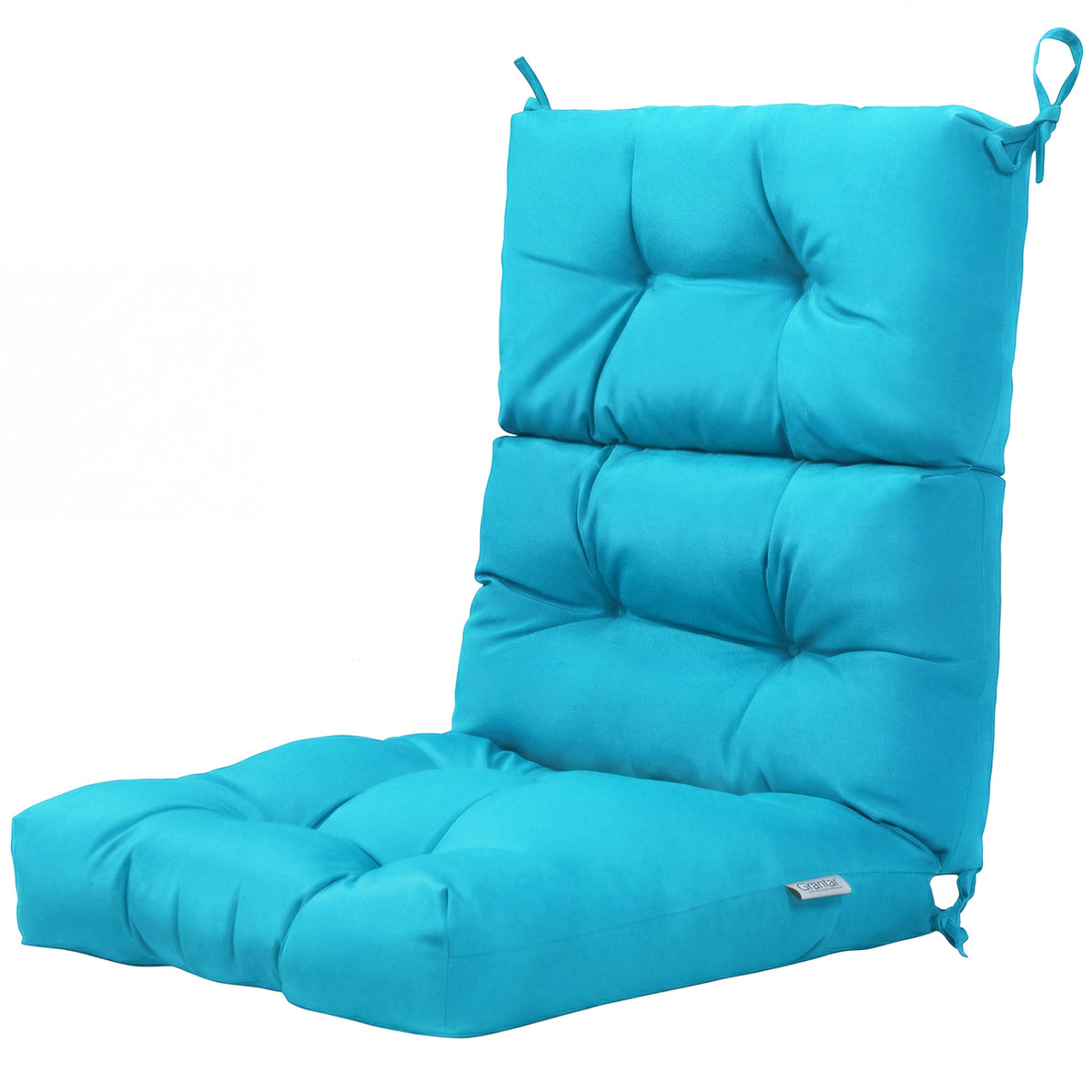 Set of 2 High Back Chair Cushion with Adjustable Height
