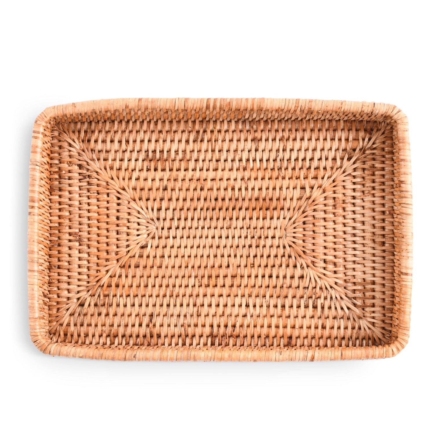 Catchall Tray Hand Woven Wicker Rattan