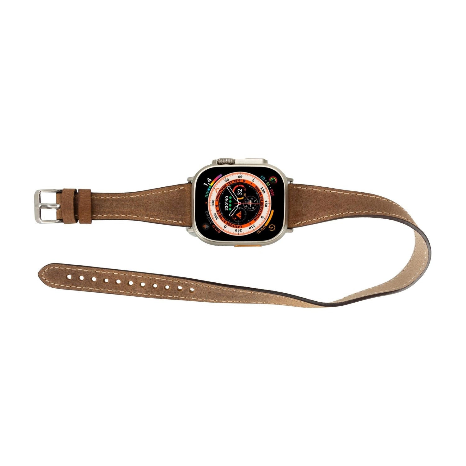 Vail Double Tour Leather Bands for Apple Watch 9, Ultra 2 and SE