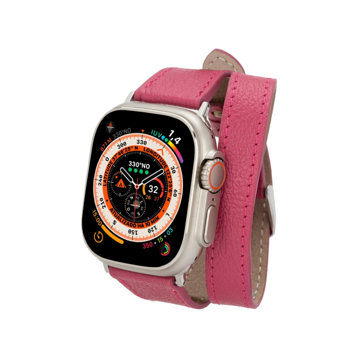 Vail Double Tour Leather Bands for Apple Watch 9, Ultra 2 and SE