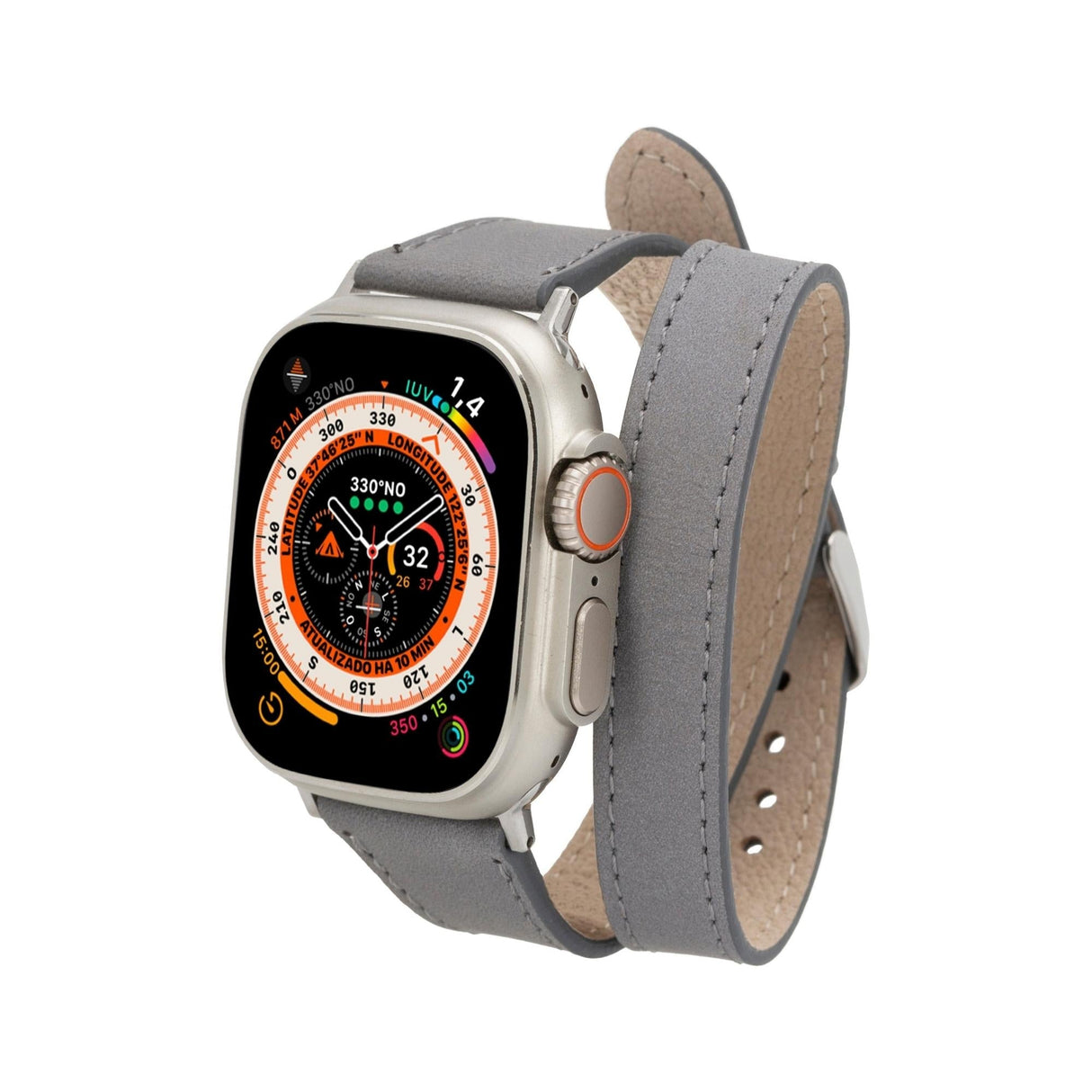 Vail Double Tour Leather Bands for Apple Watch 9, Ultra 2 and SE