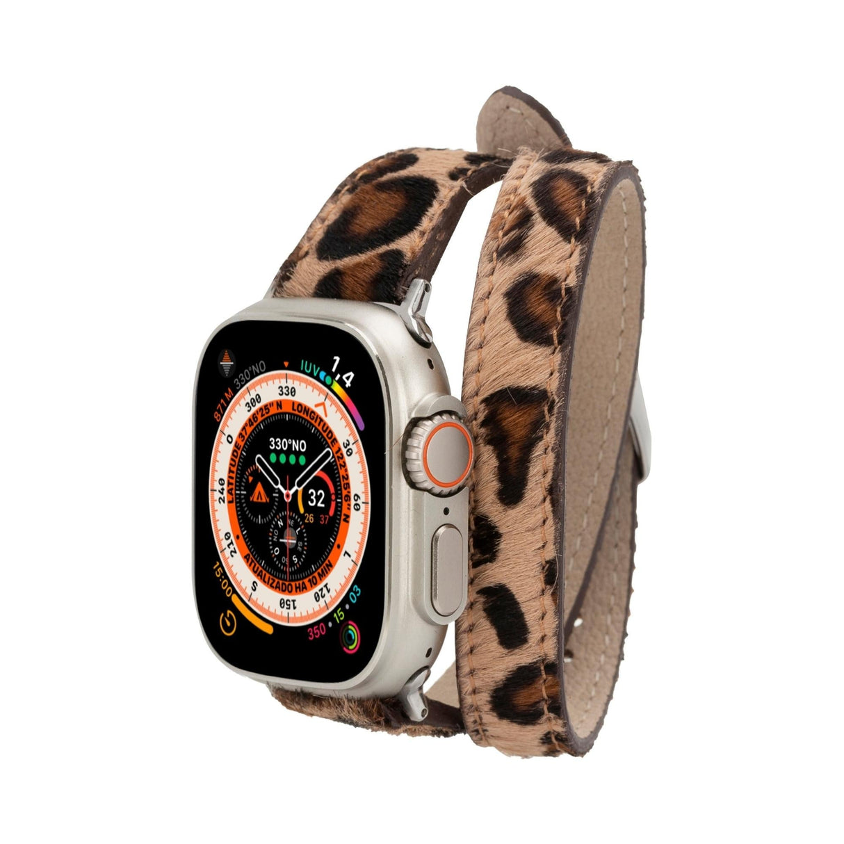 Vail Double Tour Leather Bands for Apple Watch 9, Ultra 2 and SE