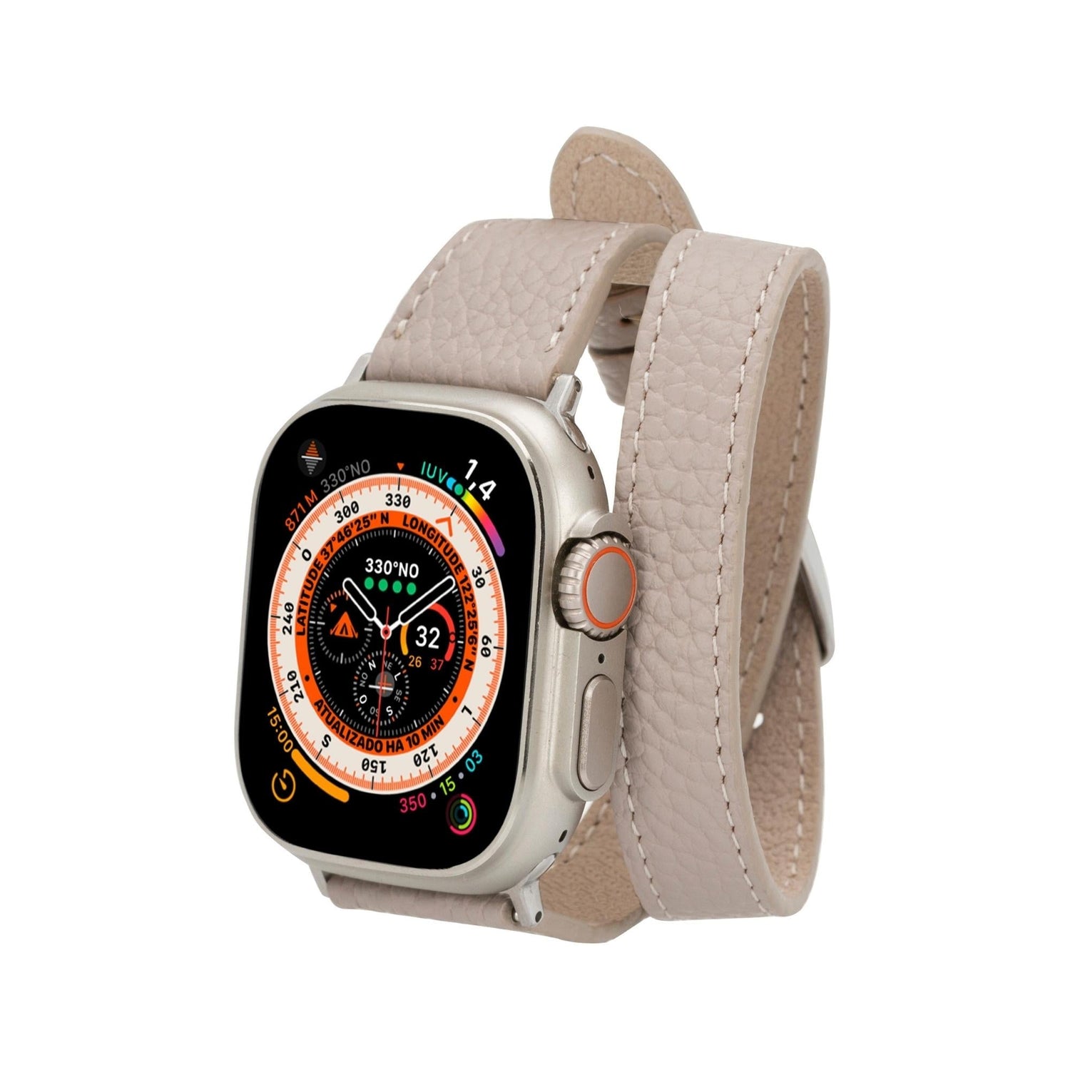 Vail Double Tour Leather Bands for Apple Watch 9, Ultra 2 and SE