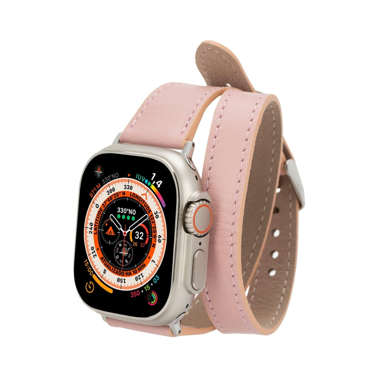 Vail Double Tour Leather Bands for Apple Watch 9, Ultra 2 and SE