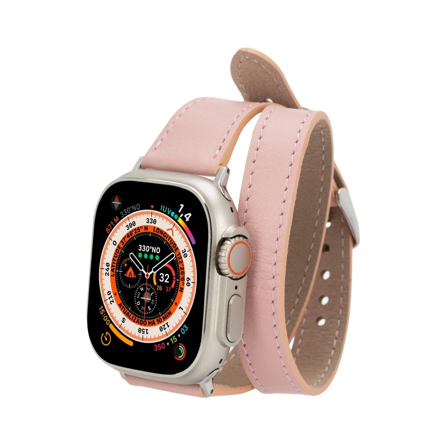 Vail Double Tour Leather Bands for Apple Watch 9, Ultra 2 and SE