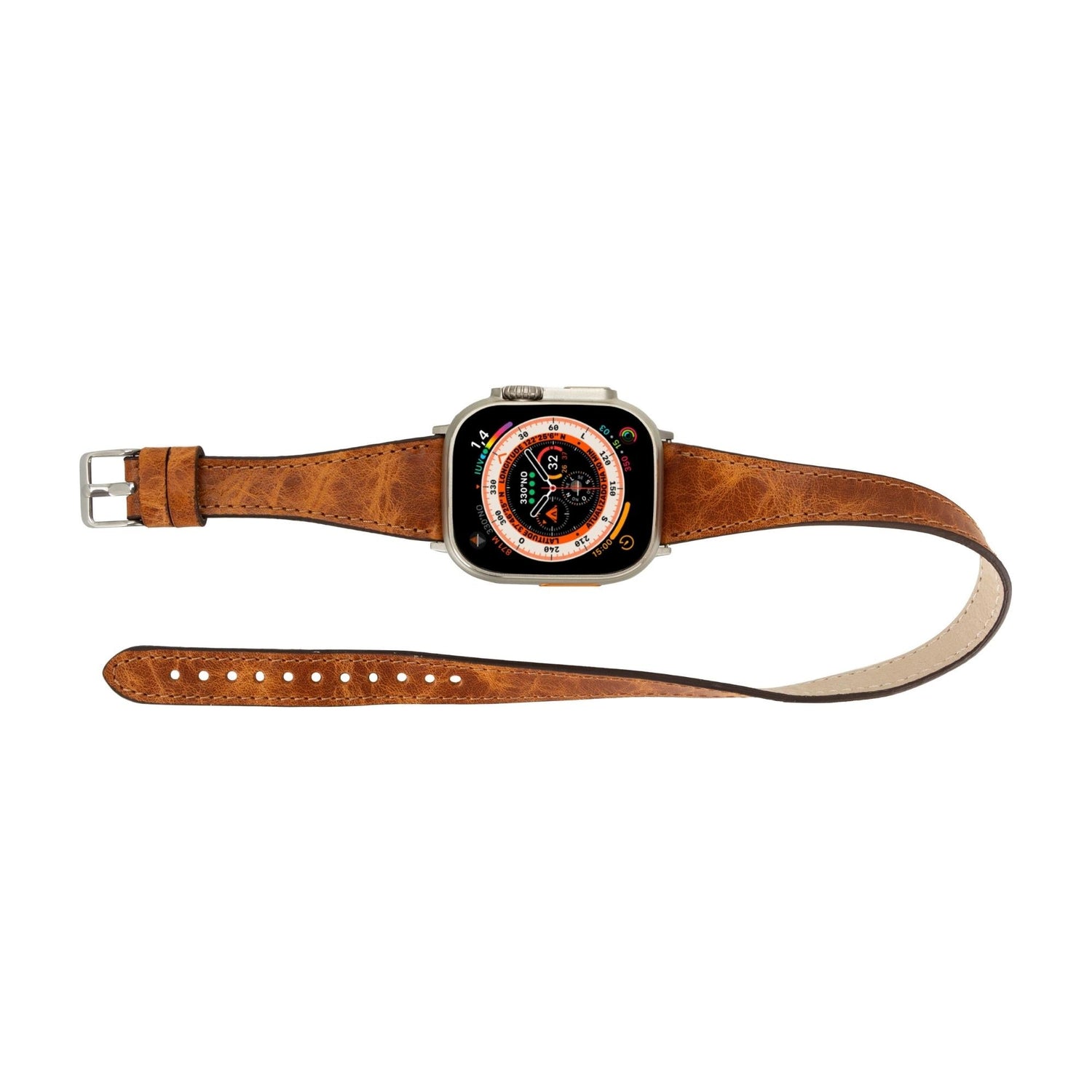 Vail Double Tour Leather Bands for Apple Watch 9, Ultra 2 and SE