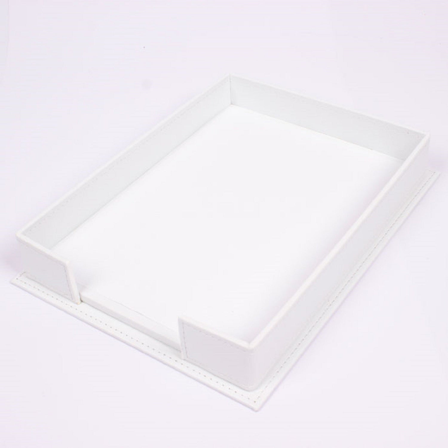 MOOG Luxury Desk Set - Single Document Tray- White- 13 PCS