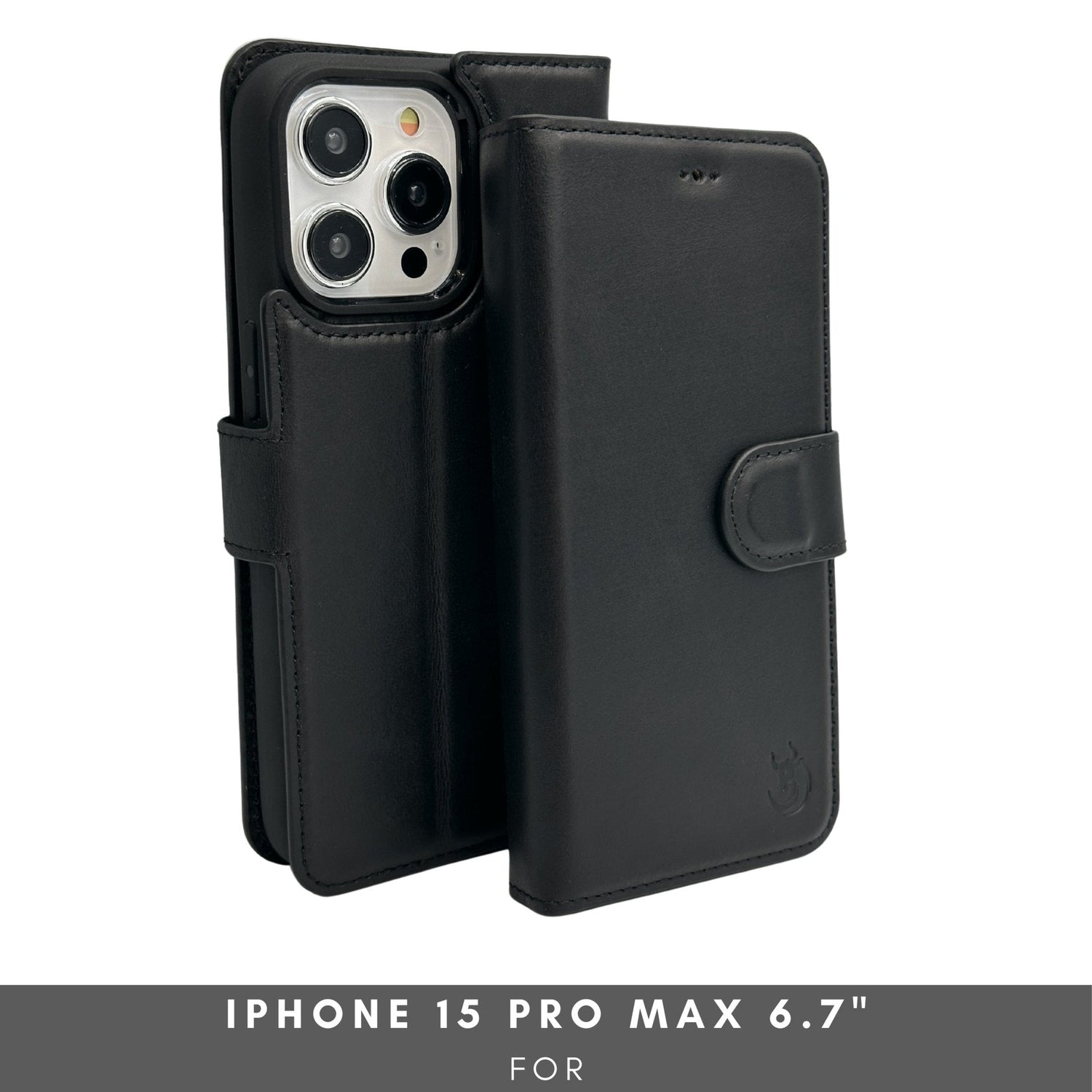 Vegas Premium Leather iPhone 15 Pro Max Wallet Case with MagSafe | Detachable RFID Blocking Luxury Wallet