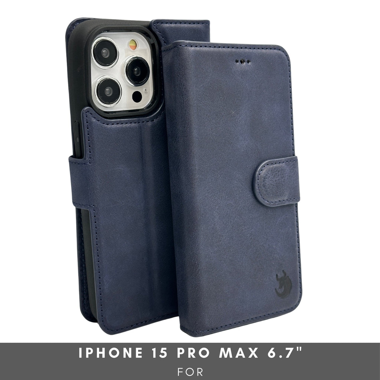 Vegas Premium Leather iPhone 15 Pro Max Wallet Case with MagSafe | Detachable RFID Blocking Luxury Wallet