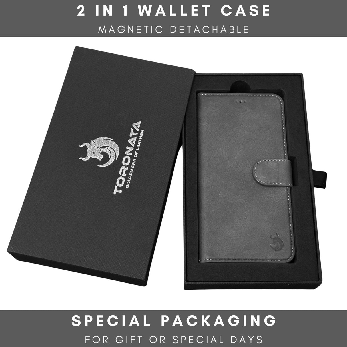 Vegas Premium Leather iPhone 15 Pro Max Wallet Case with MagSafe | Detachable RFID Blocking Luxury Wallet