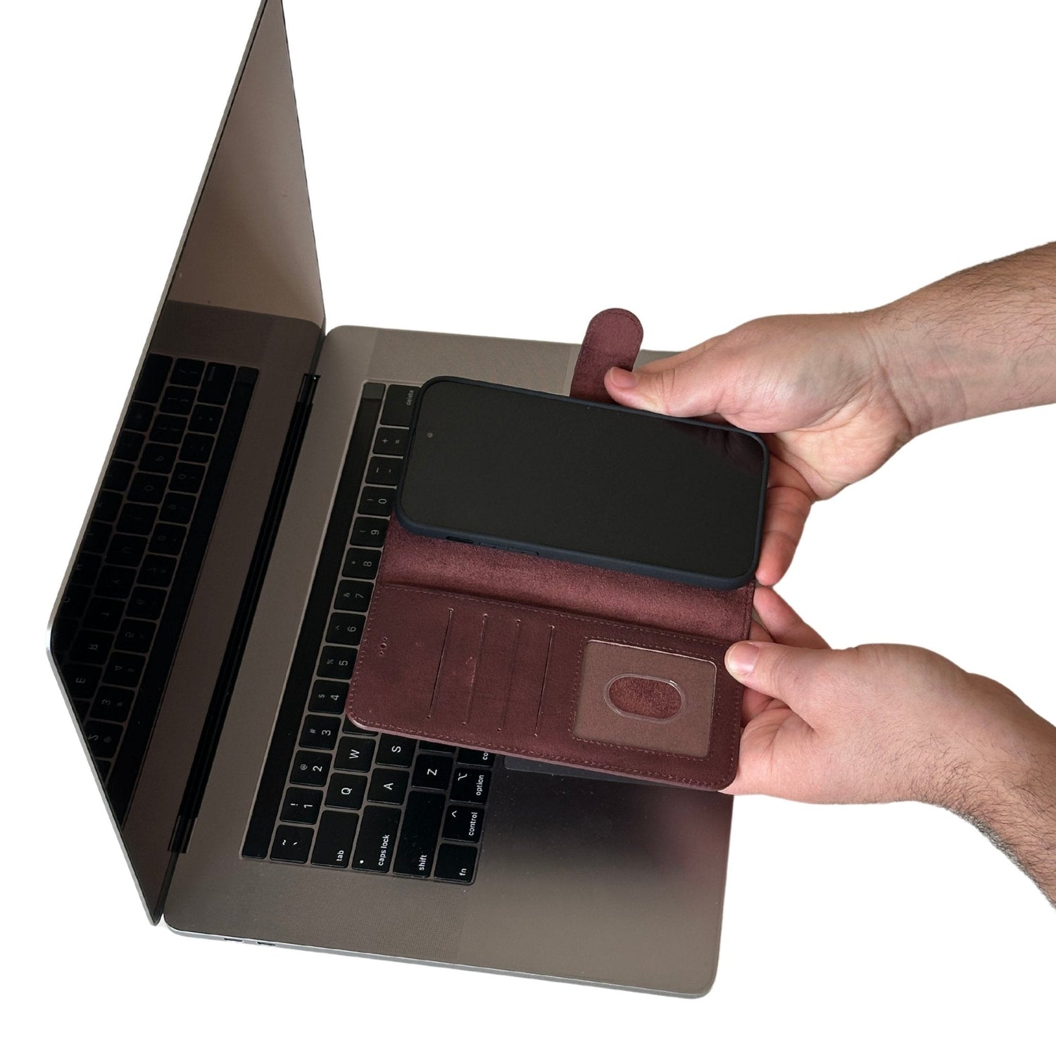 Vegas Premium Leather iPhone 15 Pro Wallet Case with MagSafe | Detachable RFID Blocking Luxury Wallet