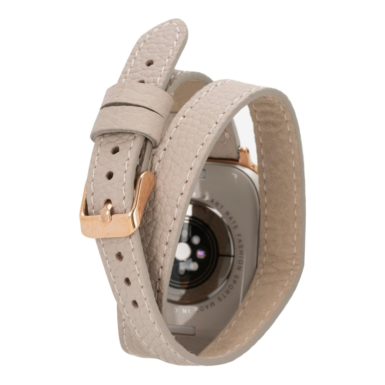 Vernon Double Tour Leather Bands for Apple Watch 9, Ultra 2 and SE