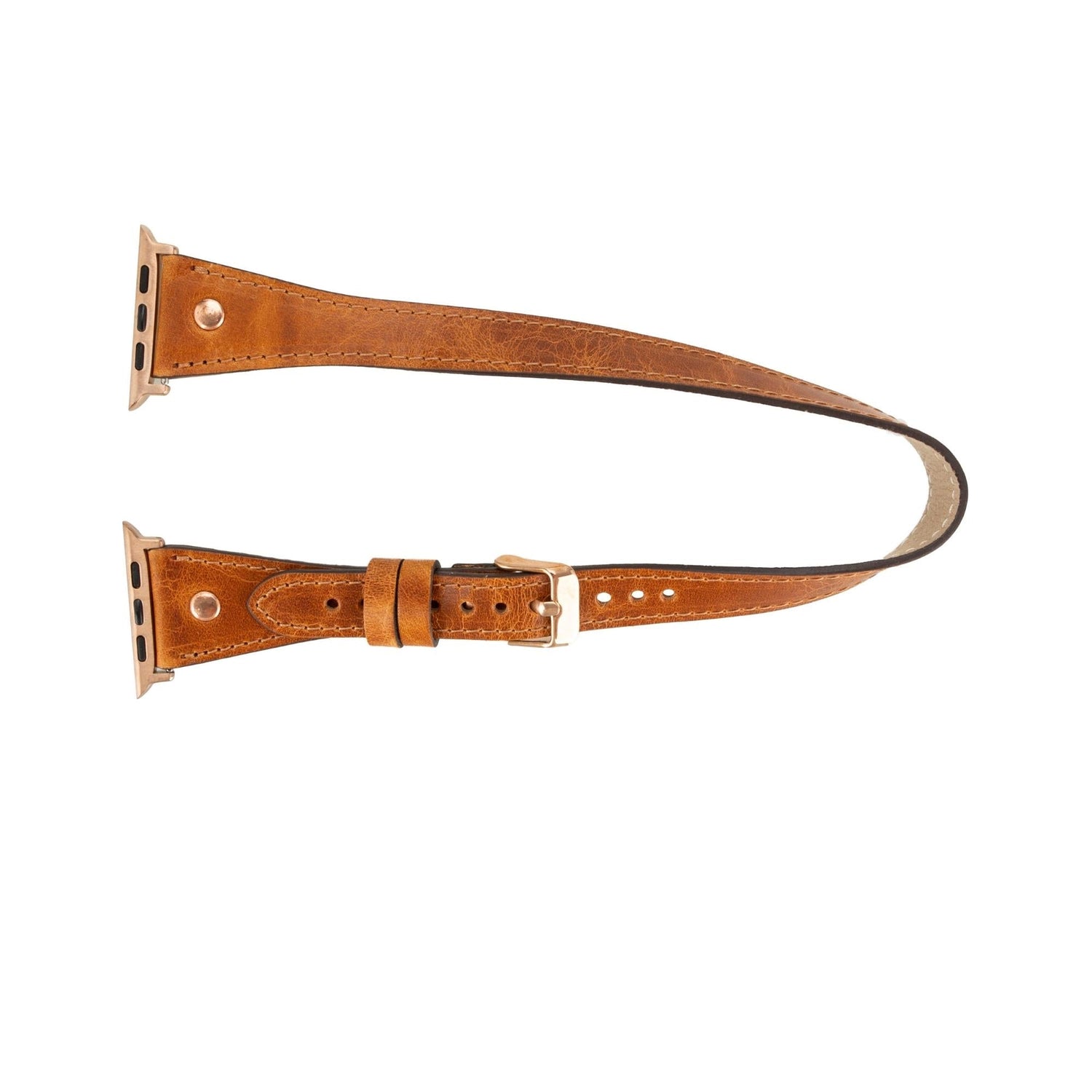 Vernon Double Tour Leather Bands for Apple Watch 9, Ultra 2 and SE