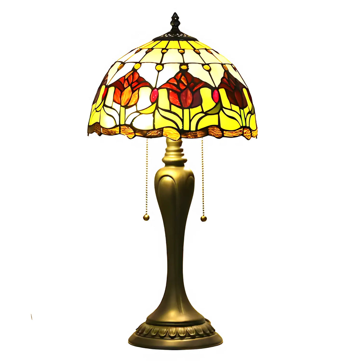 Tiffany Lamp Vintage in Baroque Glass Style