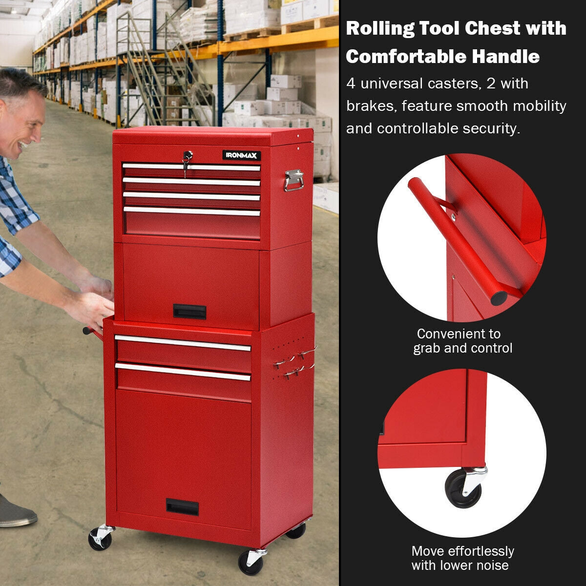 6-Drawer Tool Chest with Heightening Cabinet