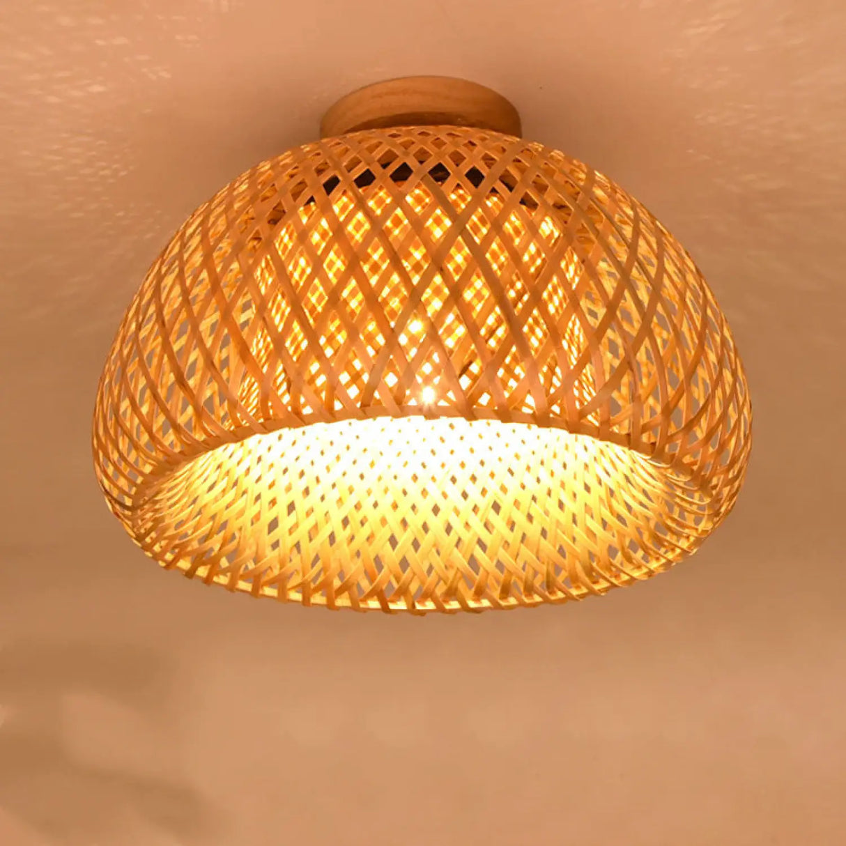 Wood Ceiling Lamp with Unique Design for Modern Home Lighting