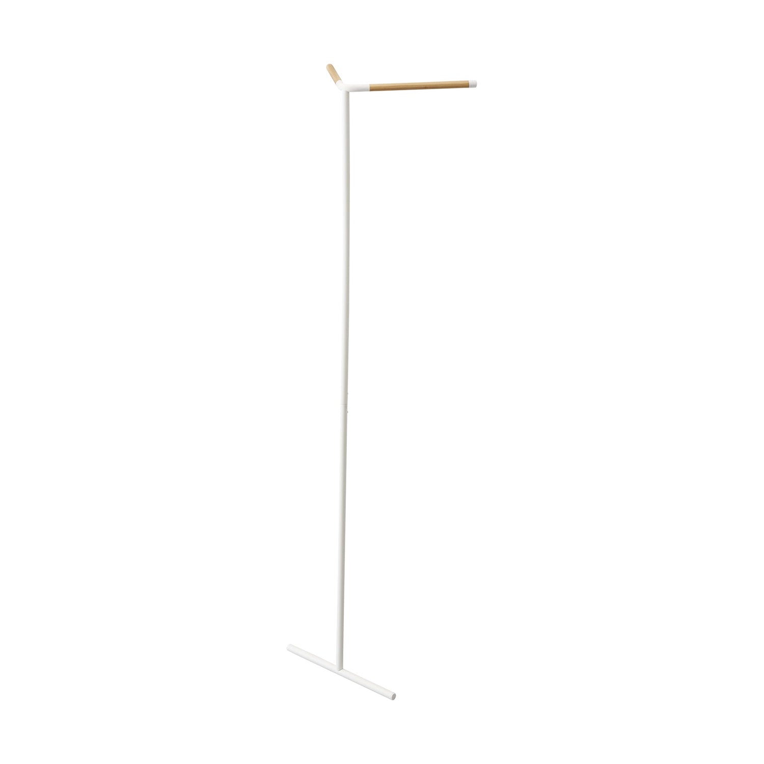 Corner Leaning Coat Hanger (63" H) - Steel + Wood