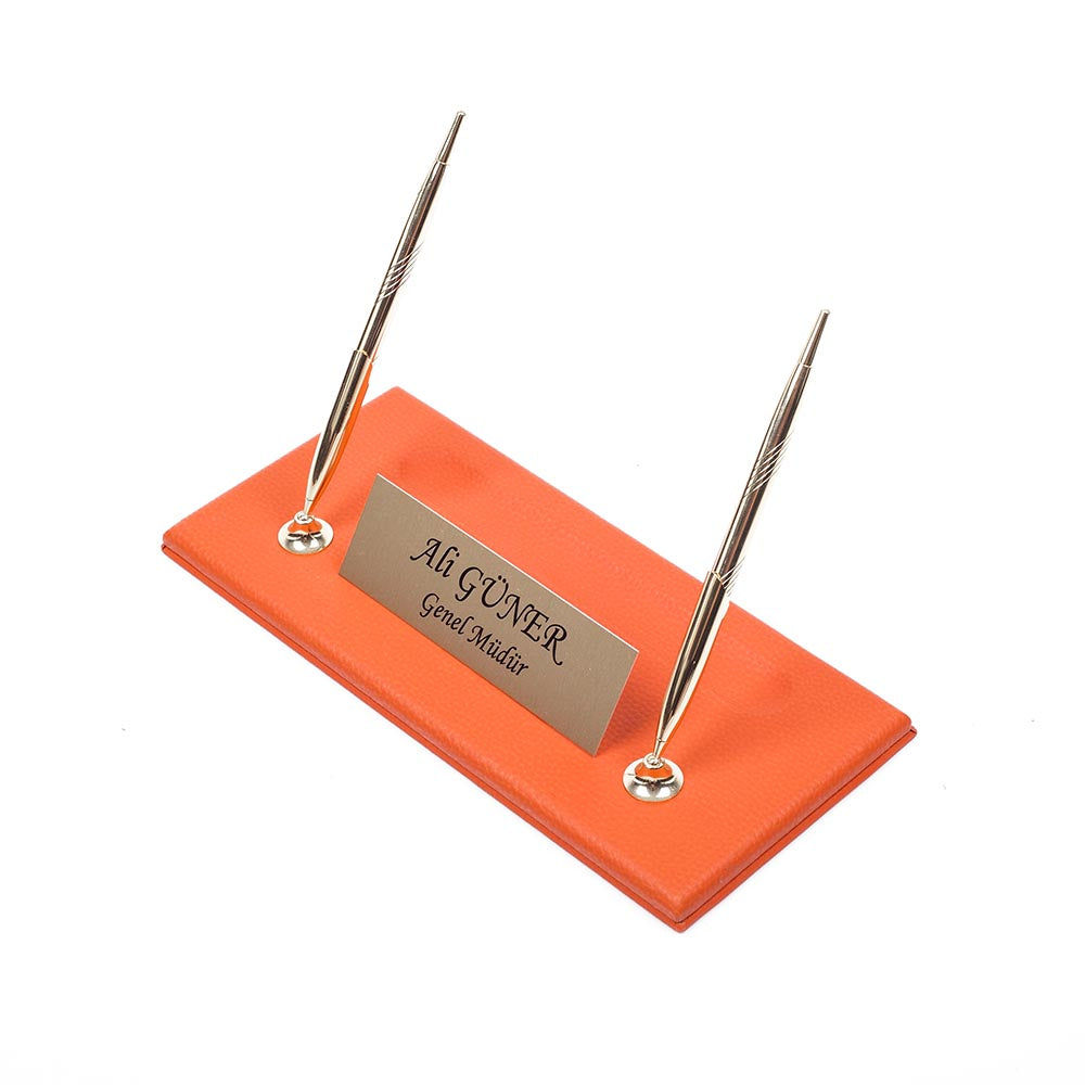 MOOG  Leather Name Plate