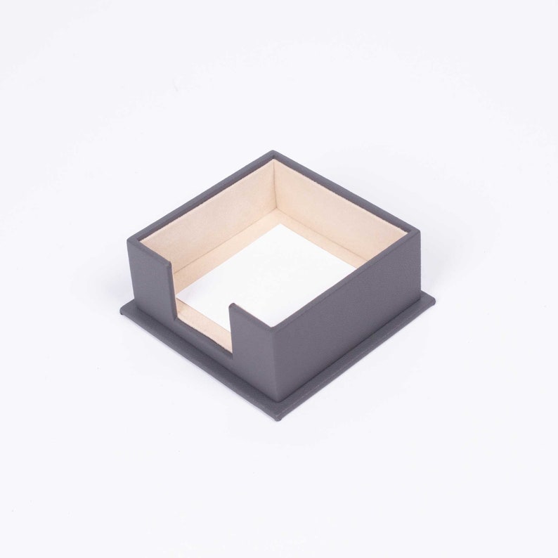 MOOG Leather Desk Set - Double Document Tray- Gray - 10 PCS