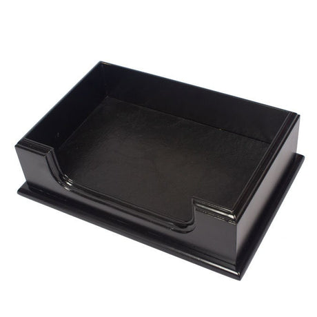 Prestij Wood Desk Set-Black Office Product-Set-Leather Desk Organizer-Combination-Best Gift-Leather Desk Set - Birthday Gift